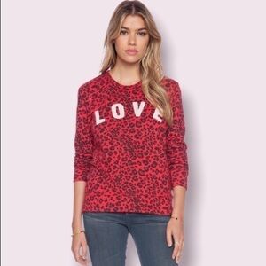Sundry Love Animal Print Sweatshirt